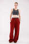 Women's Burgundy Oversize Sweatpants Msc 500Alt