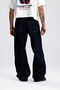 Ate Basic Navy Blue Baggy Jeans - 2