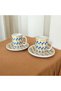 Siempre Porselen 4 Piece Set of 2 Coffee Cups 100 ml Classic - 5