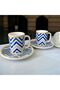 Vera Porcelain 4 Piece Set of 2 Coffee Cups 100 ml Classic