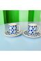 Abate Porcelain 4 Piece Set of 2 Coffee Cups 100 ml Classic - 4