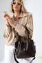 Brown Women's Bag Mini Puppy Bag Detailed Crossbody Shoulder Bag and Handbag - 7