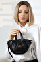 Black Women's Bag Small Size Zippered Crossbody Shoulder and Hand Bag - 2