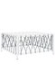 10 Piece Garden Lounge Set with Cushions White Steel - 6
