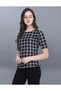 Attractive Black Colored Printed Crepe Top - 2