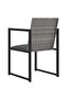 5 Piece Outdoor Dining Set with Cushions Poly Rattan Grey - 5