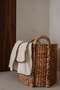 Round Long Handle Basket Made from Water Hyacinth Fiber 43X41 cm - 2