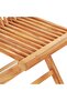 3 Piece Bistro Set with Green Cushions Solid Teak Wood - 6