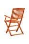 9 Piece Folding Outdoor Dining Set Solid Eucalyptus Wood - 5