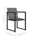 5 Piece Outdoor Dining Set with Cushions Poly Rattan Grey - 3