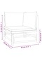 Garden Corner Sofas with Light Grey Cushions 2 pcs Bamboo - 5