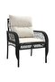 4 Piece Garden Sofa Set with Cushions Black Poly Rattan - 4