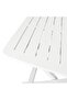3 Piece Folding Bistro Set Plastic White - 5