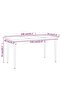 5 Piece Garden Dining Set Black - 6