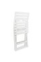 3 Piece Folding Bistro Set Plastic White - 6