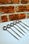 Stainless Steel 18/10 Long Handle Dessert Spoon - 6 Pieces - Simple - 2