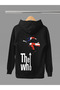 The Who Printed Cotton Long Sleeve Ribbed 3-Ply Hooded Rock Sweatshirt