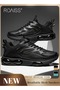 Mens Stretch Air Cushion Running Shoes Handsome Lace up Sneakers Outdoor Non Slip Sport Shoes Men Tr