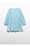 ABEL& LULA AQUA BLUE GIRL'S DRESS WITH JERSEY LINING INSIDE (SIZES 04-08 YEARS) - BLUE - 3