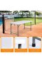 Akten Rectangular Folding Table 120 cm, Plastic, White 120x60x74 cm - 2