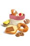 Toddler Bread Basket | Soft Pretend Food Playset for Kids, Bread Toy Basket includes Toast, Jam - 2