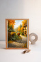 3 Pcs 1000 Piece Puzzle - Girl Tower Memories and Free Horse and Autumn Cafe Journey - 7