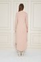 Women's Long Sleeve Etegi Oval Slit Midi Dress - 8