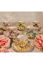 Porcelain Hand Painted Coffee Cup Set - 6