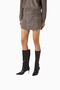 Kath 80 Black Leather Pointed Toe, Handmade Stylish Below-Knee Heeled Boots - 2