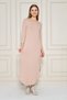 Women's Long Sleeve Etegi Oval Slit Midi Dress - 2