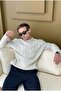 Beige Knitted Sweater - 2