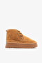 Tan Suede Fur Lined High Sole Lace-Up Women's Boots