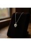 Gold Color Heart Model Stone Necklace – Elegant and Stylish Women's Jewelry - 2
