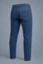 Men's High Waist Wide Leg Blue Jeans - 3