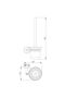 Chrome Brush Holder – Wall-Mounted Bathroom Organizer for Toothbrush & Razor Storage - 2
