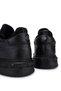 Men's Black Leather Sneakers & Sports Shoes - 4