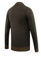Men's Plus Size Polo Neck Mink Sweater with Pockets Patterned Steel Knit Classic Fit - 5208Fb - 4