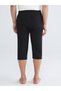 Black Capri Length Men's Pajama Bottoms - 8