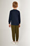 Boy's Winter Regular Fit Navy Blue Tracksuit Set Us1503-C-V1 - 5