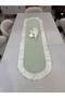 100% Cotton Fishtail Frilled Vintage Oval Runner (45X140)