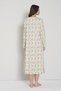 Women's Floral Print Long Sleeve Relaxed Fit Nightgown C3T0N91 - 3