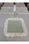 3 Piece Ruffle Set 2 American Table Napkins + 1 Ruffle Runner - 3