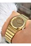 Steel Band Steel Case 5 Atm Water Resistant Gold Color Women Wristwatch S04469 - 2