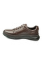 1654 Brown Leather Men's Casual Shoes - 3