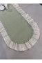 100% Cotton Fishtail Frilled Vintage Oval Runner (45X140) - 3