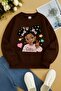 3 Yarn Combed Cotton Girls Printed Unisex Children's Sweat