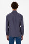 Men's Copper Plaid Long Sleeve Navy Shirt 50316631-VR182 - 5