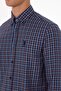 Men's Copper Plaid Long Sleeve Navy Shirt 50316631-VR182 - 7