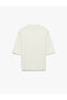 Slim Fit Cotton 3/4 Sleeve Stand Collar T-Shirt - 4