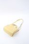 Yellow Shk219 Faux Leather, Zippered, Two Compartments, Adjustable Strap, Hand, Arm and Shoulder Bag - 7